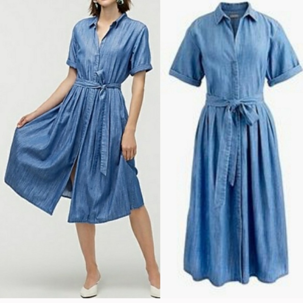 JCrew chanbray short dress- POCKETS